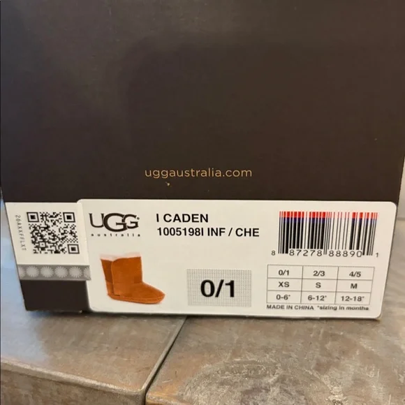 UGG baby Brown Suede Slippers size 0/1 - Picture 2 of 4